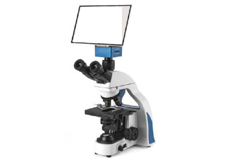 กล้องจุลทรรศน์ดิจิตอล Trinocular 10X 20X พร้อมจอ LCD แบบพกพา White