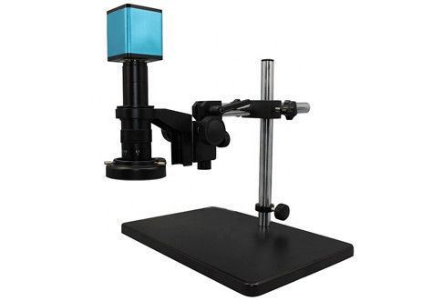 LED บูมขาตั้งกล้องจุลทรรศน์แขน 0.7X 4.5X ตาข้างเดียว Drawtube