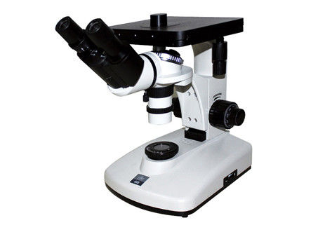 กล้องส่องทางไกล 6V 12W Inverted Optical Microscope Compound Metallurgical 100X 1250X