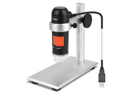 HD 5MP กล้องจุลทรรศน์ดิจิตอลออปติคอลไร้สายแบบพกพา 10X 250X Monocular