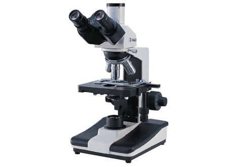 6V 20W Trinocular Phase Contrast Microscope Inverted Nosepiece สี่ส่วน