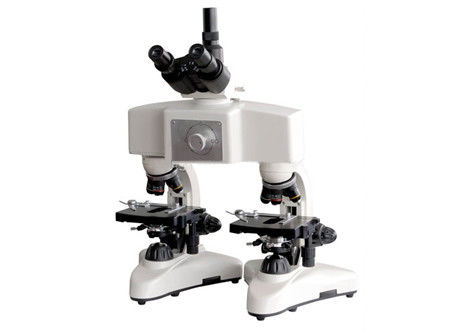 คุณภาพ  White Forensic Comparison Microscope 40X 100x Magnification Microscope โรงงาน