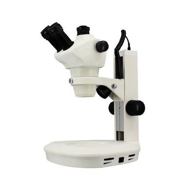 กล้องจุลทรรศน์สเตอริโอ Trinocular Zoom WF10X 50X การขยายกล้องจุลทรรศน์แบบผ่า