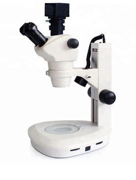 กล้องจุลทรรศน์สเตอริโอ Trinocular Zoom WF10X 50X การขยายกล้องจุลทรรศน์แบบผ่า