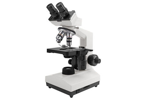 กล้องส่องทางไกล 6V 20W หลอดฮาโลเจนกล้องจุลทรรศน์ 4 หลุม Monocular Light Microscope
