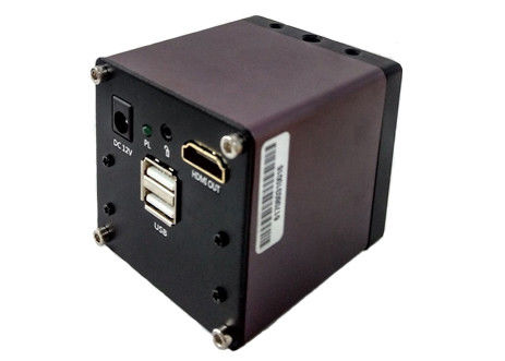 กล้องเอาท์พุต Hdmi สีดำ 60FPS 1920x1080P 2MP Usb Microscope Camera