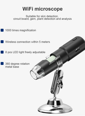 1000X Wifi Electron 480P กล้องจุลทรรศน์กล้อง USB