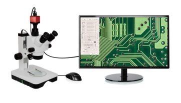 อุปกรณ์เสริมไมโครสโคปสำหรับกล้องดิจิตอล HDMI 2M จอแสดงผล Crosshair