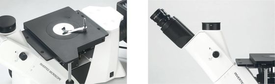 50X 1000X Inverted Metallurgical Microscope การสังเกตโพลาไรซ์สนามมืด