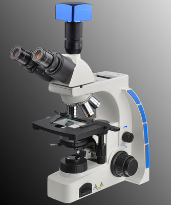 Trinocular Biological LCD กล้องจุลทรรศน์ไร้สายดิจิตอล WF10X 20mm Phase Contrast
