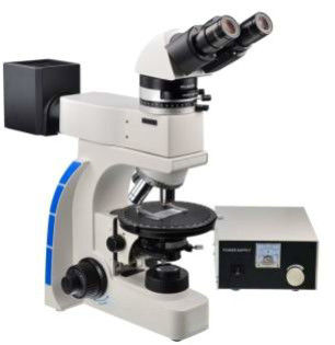 กล้องจุลทรรศน์โพลาไรซ์ออปติคอล Trinocular Binocular 40X 800X Polarizing