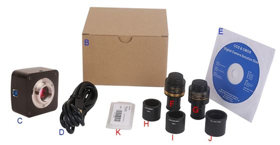 101.2 FPS Cmos USB Microscope Camera 640x480 ความละเอียดของฮาร์ดแวร์ ช่วง 3M Pixel