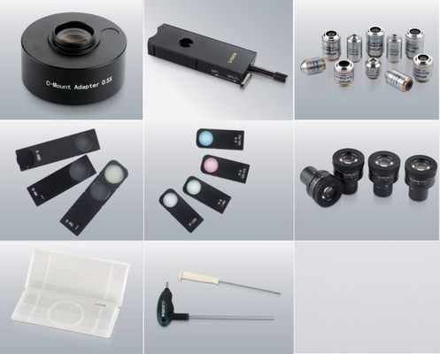 กล้องจุลทรรศน์โลหการออปติคัลกึ่ง Apochromatic วัตถุประสงค์ 400x Trinocular Head