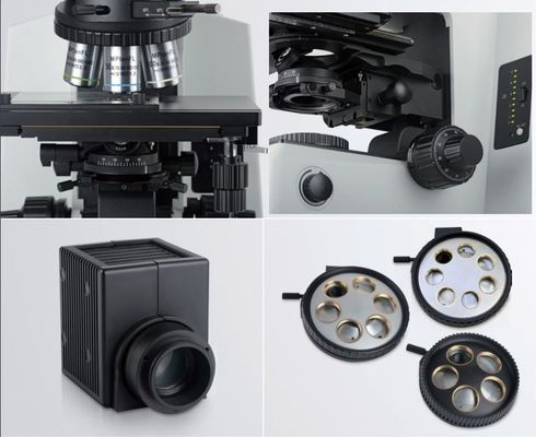 กล้องจุลทรรศน์โลหการออปติคัลกึ่ง Apochromatic วัตถุประสงค์ 400x Trinocular Head