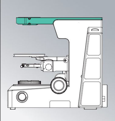 Trinocular Medical Lab กล้องจุลทรรศน์ชีวภาพ Para Celular 180 X 155mm White